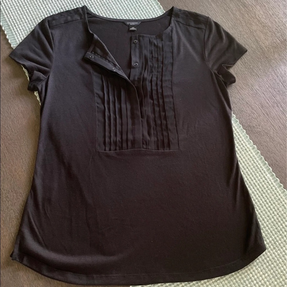 NWOT Ann Taylor Black Blouse